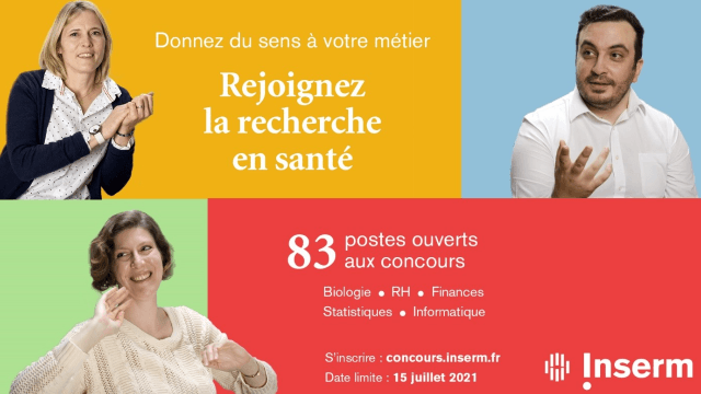 Inserm : concours ingénieurs et techniciens 2021 : 83 postes ouverts