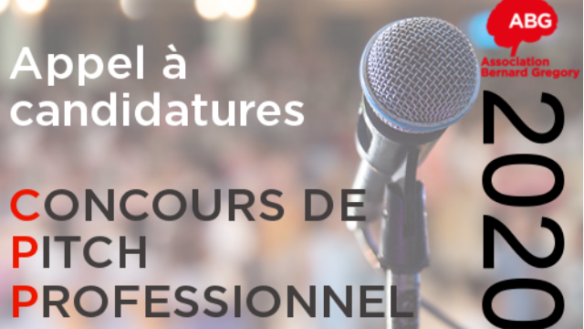 Le Concours de Pitch Professionnel 2020 de l'ABG : candidatez dès à présent  !