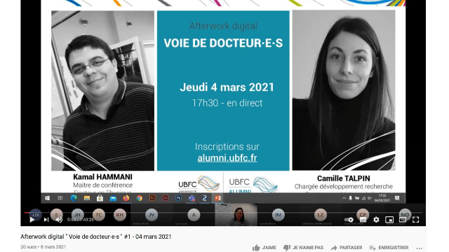 Retour sur notre 1er afterwork Voie de docteur·e·s - replay disponible