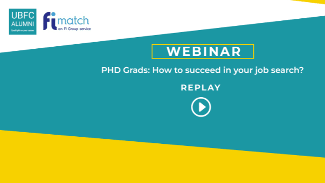[Replay] Webinaire FI Match "PHD Grads: How to succeed in your job search?"